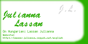 julianna lassan business card